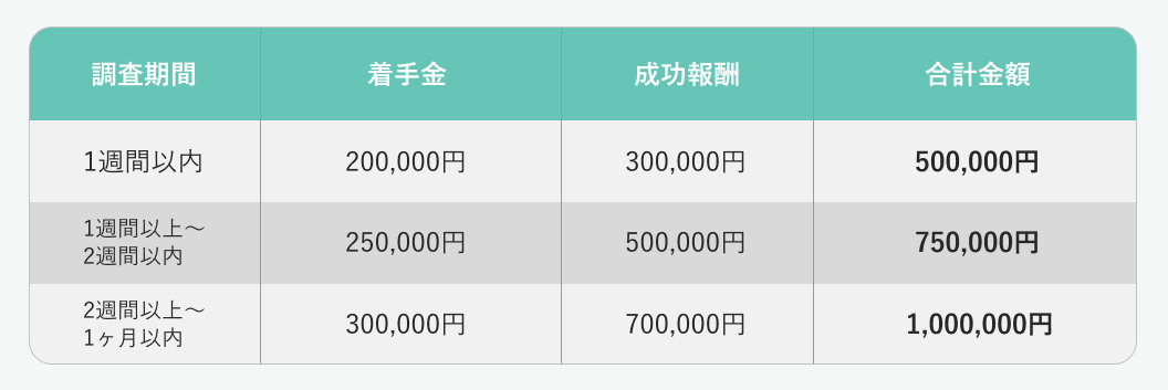 成功報酬プラン内容